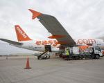 Easyjet-Flugzeug beim Tanken - Easyjet fliegt ab sofort von Klagenfurt nonstop nach London-Gatwick. © EasyJet