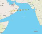 Wunderground Zyklon Hikaa - Zyklon Hikaa trifft die omanische Küste. © Wunderground