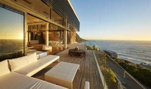 Balkon+Meer+Sonnenuntergang