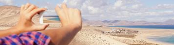 Spanien: Fuerteventura Smartphone Foto Strand