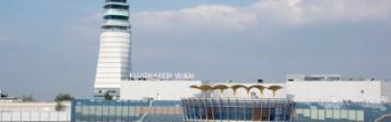 Blick auf den Flughafen in Wien