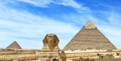 Pyramiden von Gizeh und der Sphinx - Kairo Pyramiden von Gizeh und der Sphinx - Kairo