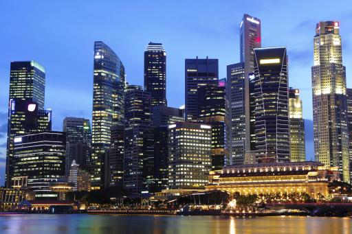 Singapur bei Nacht Singapur bei Nacht