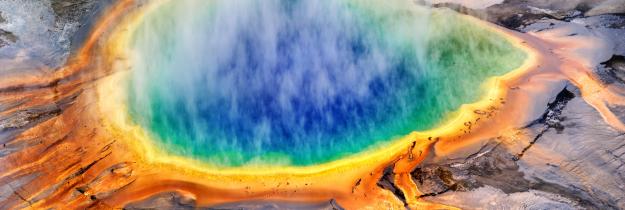 Grand Prismatic Spring,Midway Geyser,Yellowstone - USA Grand Prismatic Spring,Midway Geyser,Yellowstone - USA