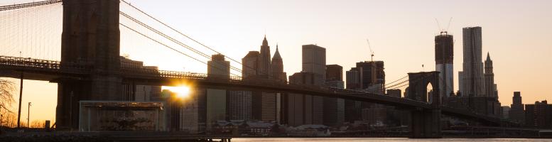 Brooklyn Bridge am Abend - New York City - Manhatten Brooklyn Bridge am Abend - New York City - Manhatten