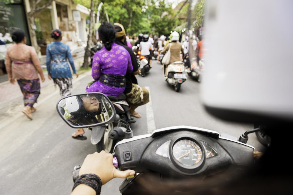 Bali+Verkehr+Roller
