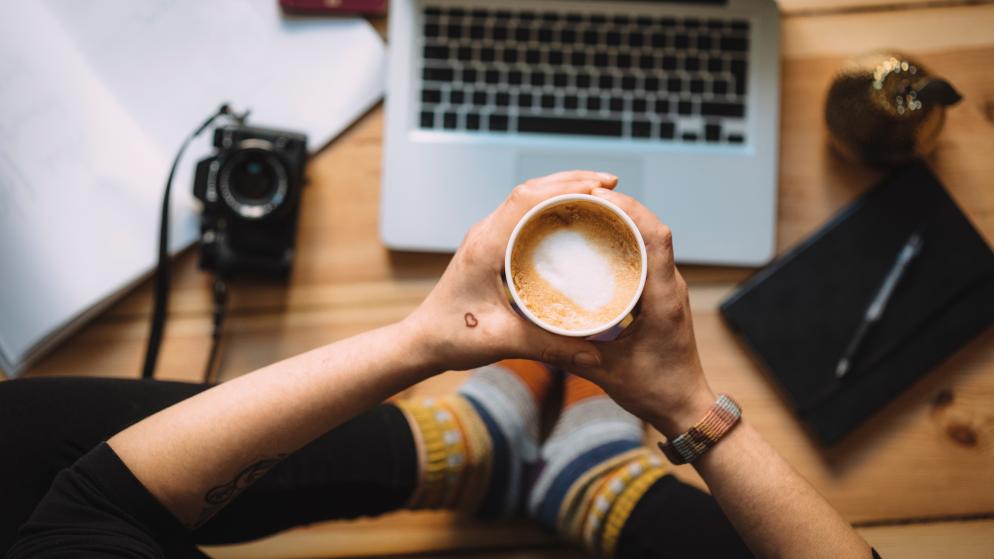 Kaffee+Laptop+Kamera