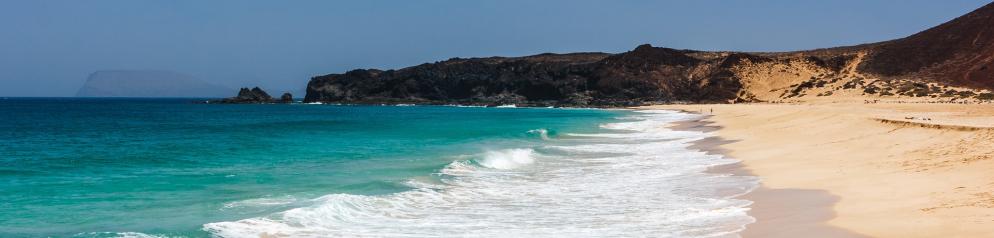 Playa de las Conchas - Spanien Playa de las Conchas - Spanien