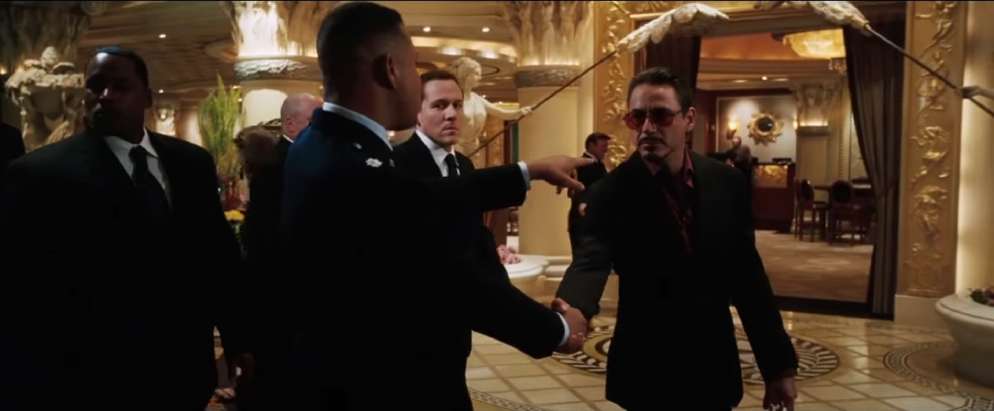 "Iron Man"-Filmszene im Caesars Palace Iron Man-Caesars Palace
