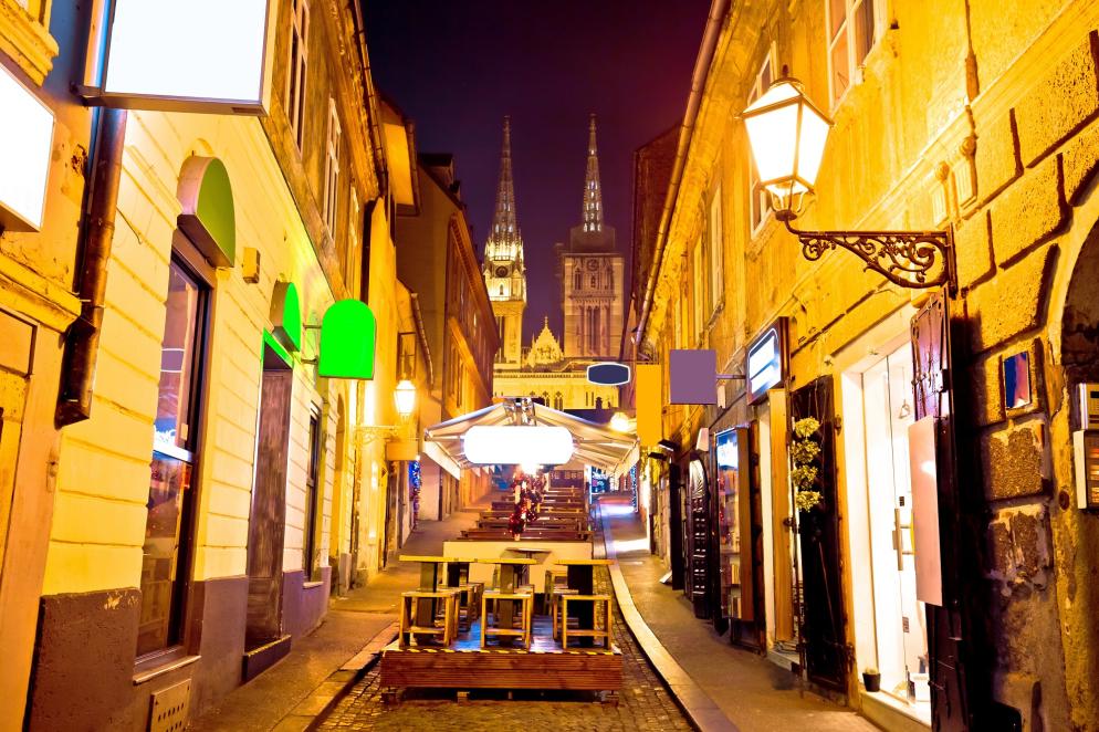 Kroatien: Zagreb - Nacht