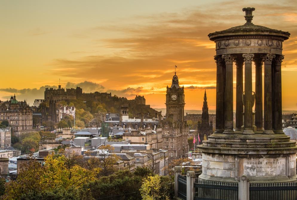 Grossbritannien: Schottland - Edinburgh - Dämmerung