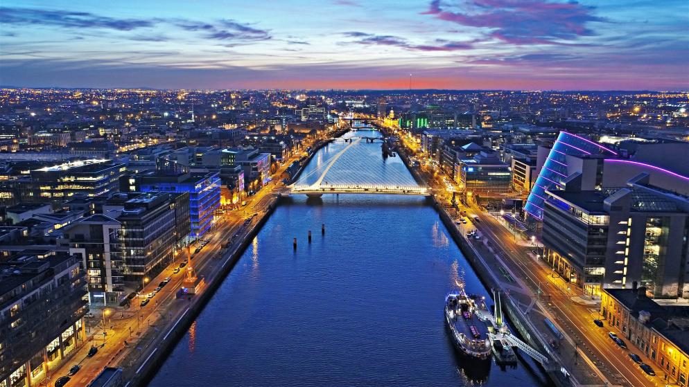 Grand Canal - Dublin bei Nacht Grand Canal - Dublin bei Nacht